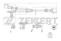 Датчик ABS ZEKKERT SE-6063
