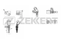 Датчик ABS ZEKKERT SE-6007