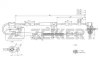 Датчик ABS ZEKKERT SE-6095