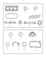 Прокладка ГБЦ JEEP 4792 752AE