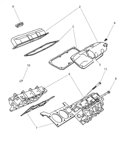 Прокладка ГБЦ JEEP 4448 950AB