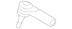 Рулевой наконечник PORSCHE 95534713121