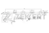 Датчик ABS ZEKKERT SE-6170