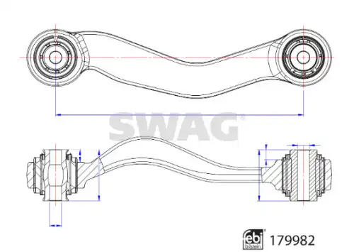 Рычаг подвески SWAG 33 10 5683