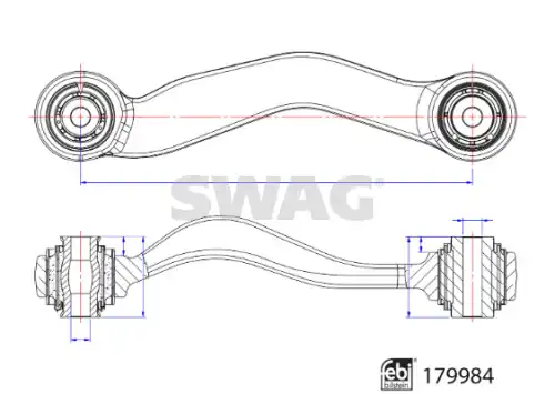 Рычаг подвески SWAG 33 10 5685