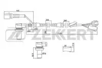 Датчик ABS ZEKKERT SE-6003