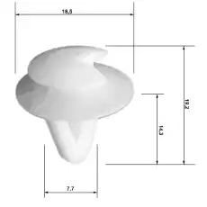 Пистон, облицовка двери 88570-011 FEBEST