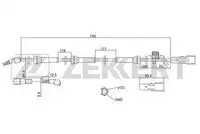 Датчик ABS ZEKKERT SE-6171