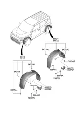 Подкрылок HYUNDAI / KIA 86822K0000
