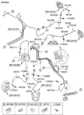 Шланг тормозной 587382K000DS HYUNDAI
