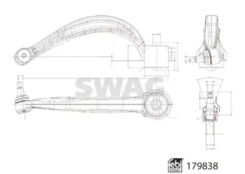 Рычаг подвески SWAG 33 10 5296