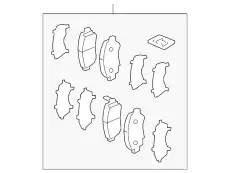 Тормозные колодки дисковые HONDA 45022T0A406