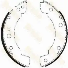 Тормозные колодки барабанные BRAKE ENGINEERING SH2140