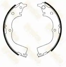 Тормозные колодки барабанные BRAKE ENGINEERING SH2363
