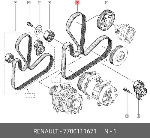 RENAULT 7700111671