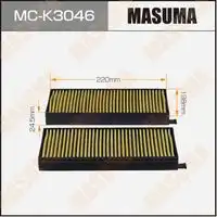 Салонный фильтр MASUMA MC-K3046