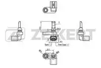 Датчик ABS ZEKKERT SE-6112