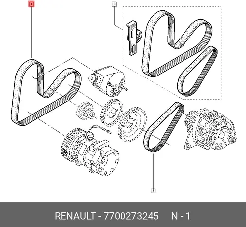 RENAULT 7700273245