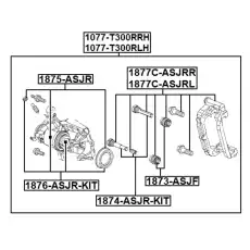 Суппорт тормозной FEBEST 1077-T300RRH