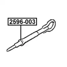 Крюк буксировочный FEBEST 2596-003 , , ,