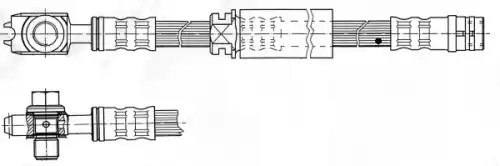шланг тормозной перед. Audi 511943 CEF