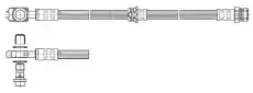 шланг тормозной перед. VW 512441 CEF