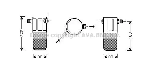 Осушитель кондиционера AVA ALD099