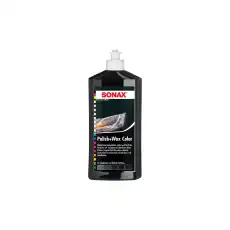 SX296 100 500ml\ Воск полировочный цветной - Черный. Позволяет скрыть мелкие царапины и сколы SONAX