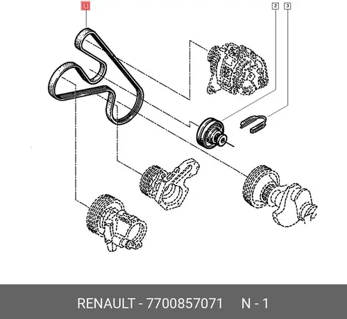 RENAULT 7700857071