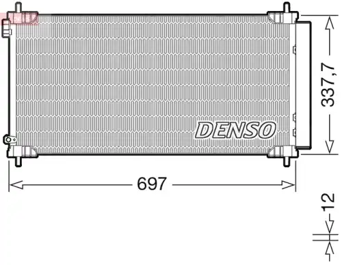 Конденсатор, кондиционер DCN50120 DENSO