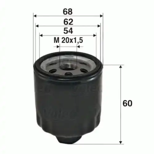 Фильтр масляный VALEO 586011 Renault
