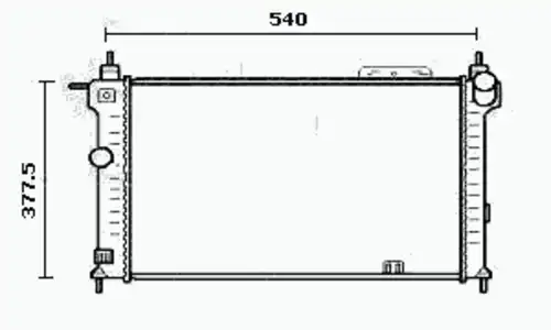 Радиатор системы охлаждения двигателя EQUAL QUALITY RM0532