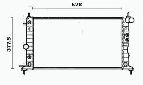 Радиатор системы охлаждения двигателя EQUAL QUALITY RM0219