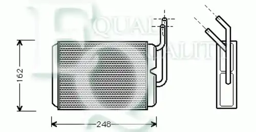Радиатор печки EQUAL QUALITY RR0025