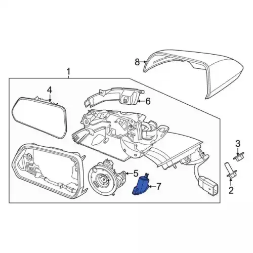 HOUSING AND LENS ASY FR3Z13B374E FORD