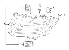 HEADLAMP ASY KA1Z13008DD FORD