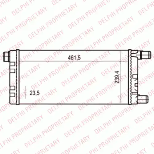 Радиатор системы охлаждения двигателя DELPHI TSP0524015