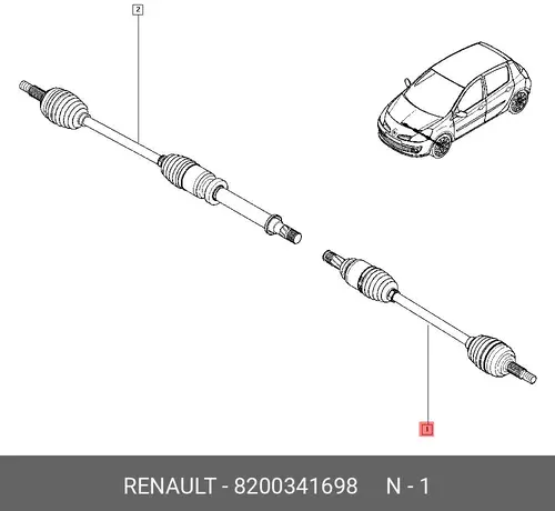 ШРУС наружный RENAULT 8200341698