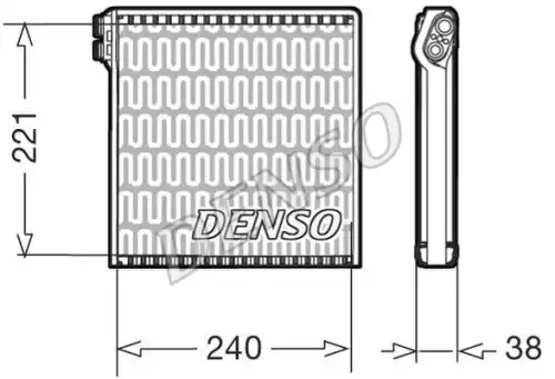 ИСПАРИТЕЛЬ СИСТЕМЫ КОНДИЦИОНИРОВАНИЯ DEV09102 DENSO