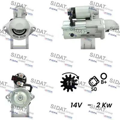 Стартер SIDAT S12HY0214A2