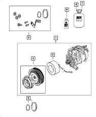 AIR CONDITIONING 68140664AF CHRYSLER