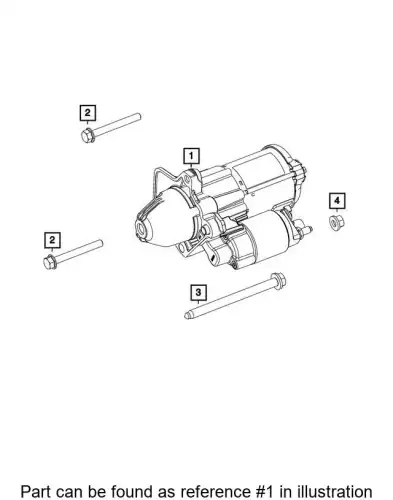 Стартер CHRYSLER 68456071AF