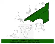 Крыло 41009633542 BMW