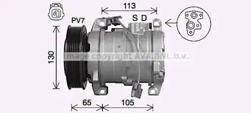 Компрессор, кондиционер HDAK322 AVA