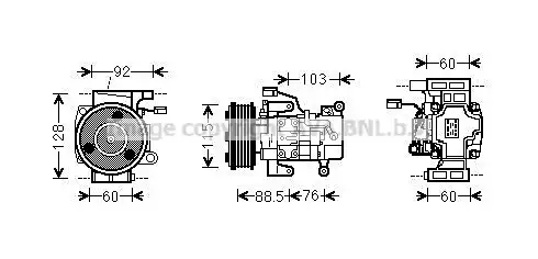 Компрессор, кондиционер MZAK251 AVA
