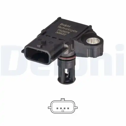 Датчик, давление во впускной трубе PS20076-12B1 DELPHI