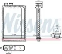 Радиатор печки NISSENS 707224