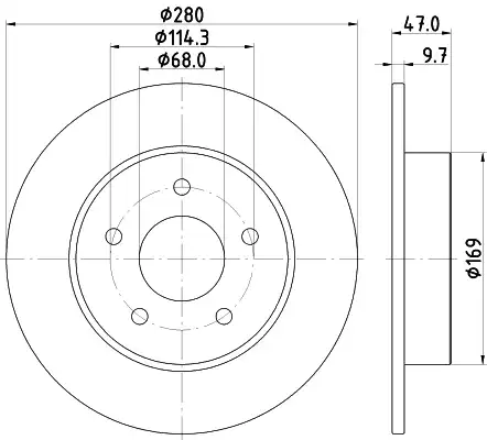 Тормозной диск NISSHINBO ND2081K