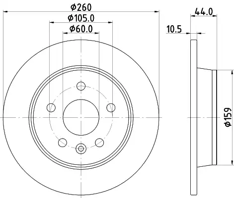 Тормозной диск NISSHINBO ND6139K