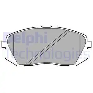 Тормозные колодки дисковые передняя ось DELPHI LP2294